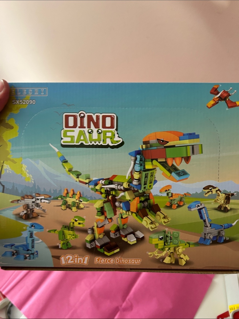 12-in-1 Fierce Dinosaur Building Toy - Multicolor